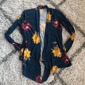 ✨5/$25✨ All Yours Teal Floral Cardigan